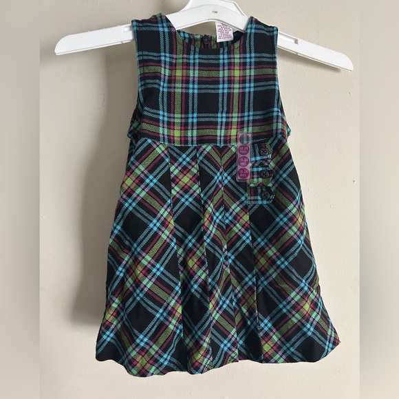 Vintage Baby Girl Gymboree Plaid Dress - Picture 1 of 6